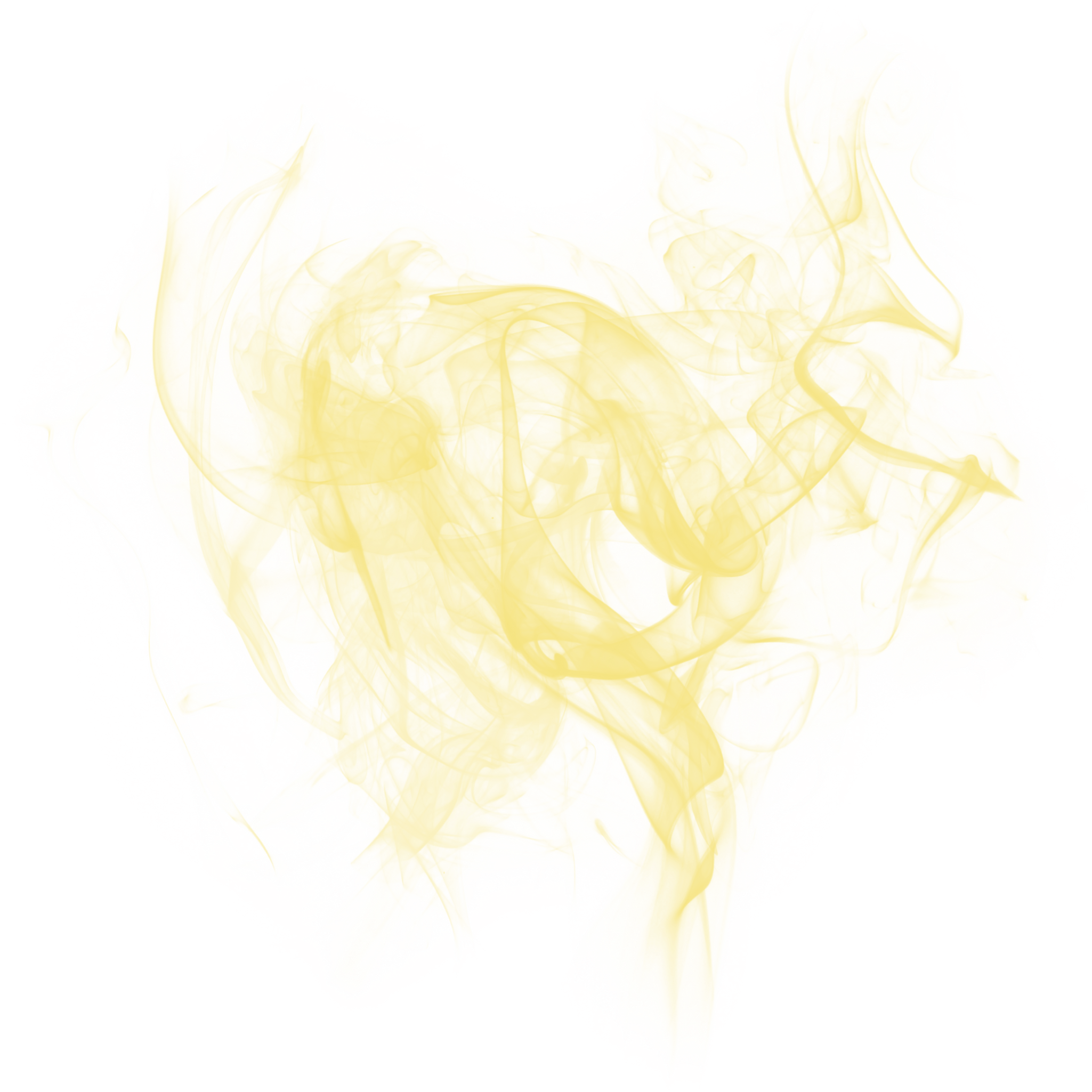 Abstract Yellow Smoke Flame